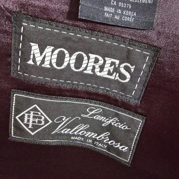 Lanificio Vallombrosa Coat Mens 42R Navy Blue Wool Cashmere Long Preppy - Picture 6 of 15